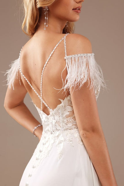 Robe Trapèze Éclat De Plumeau - gallery 2