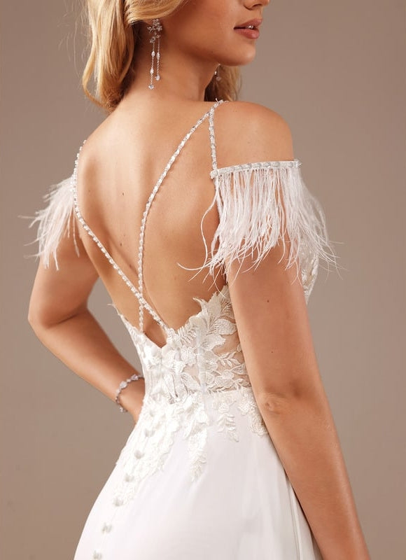 Robe Trapèze Éclat De Plumeau - gallery 2