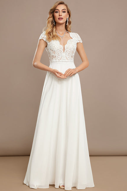 Robe Trapèze Éblouissante Aérienne - gallery 3