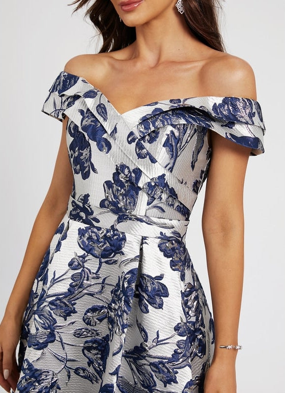 Robe Trapèze Finesse Florale - gallery 4