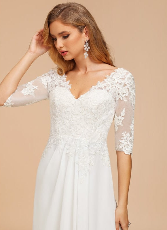 Robe Trapèze Éblouissante Aérienne - gallery 3
