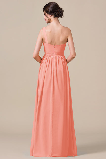 Robe Trapèze Asymétrique Beige - gallery 8