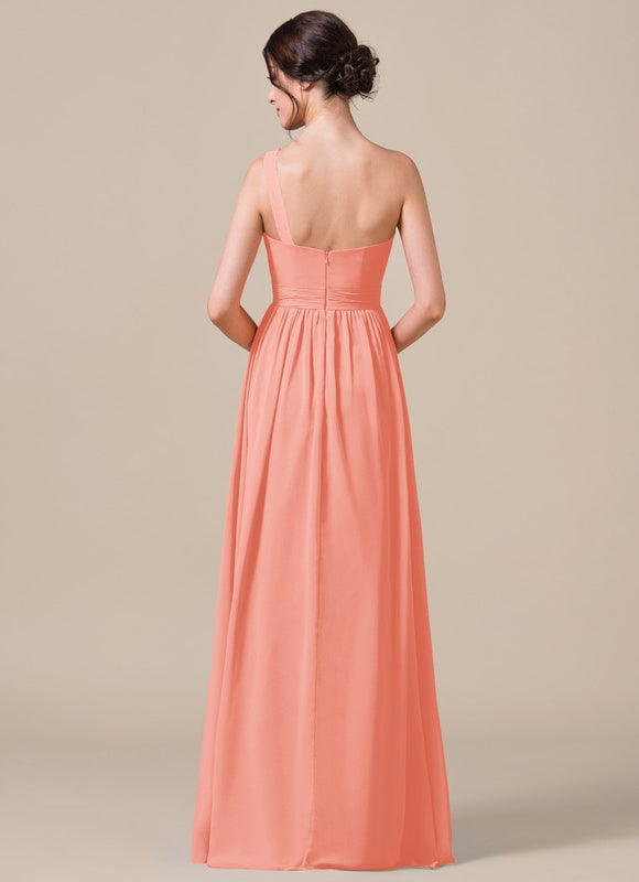 Robe Trapèze Asymétrique Beige - gallery 8