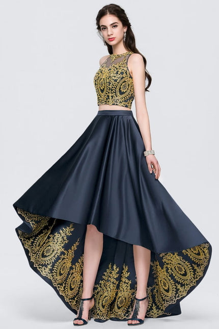 Robe Trapèze Satin Étoile Mystique