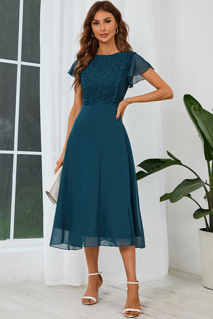 Robe Trapeze Rose Poudré - gallery 1
