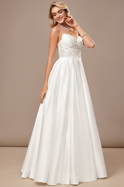 Robe Trapèze Satinée Pureté - gallery 1