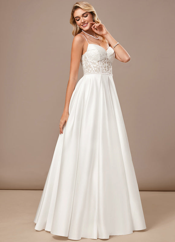Robe Trapèze Satinée Pureté - gallery 1
