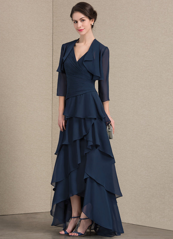 Robe Trapèze Gris Satiné Élégant - gallery 2