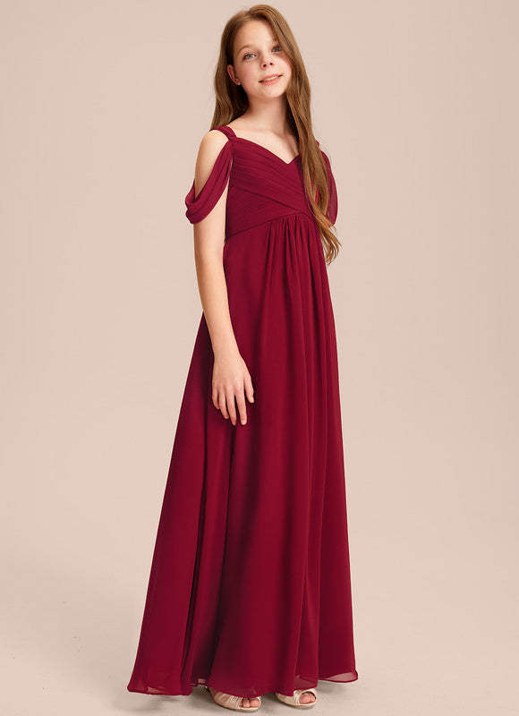 Robe Trapèze Rouge Velours Flottant - gallery 4