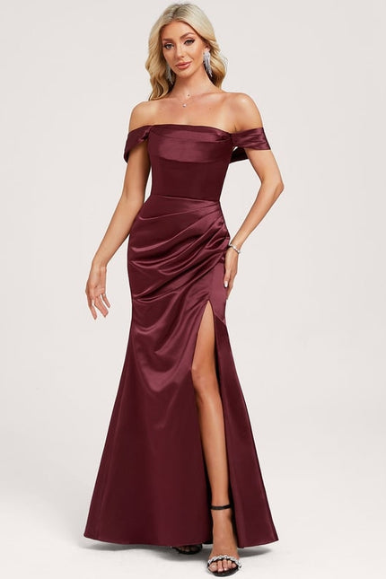 Robe Trapèze Bordeaux Chic