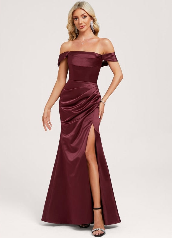 Robe Trapèze Bordeaux Chic