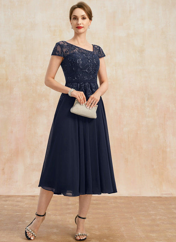 Robe Trapèze Chic Marine - gallery 2