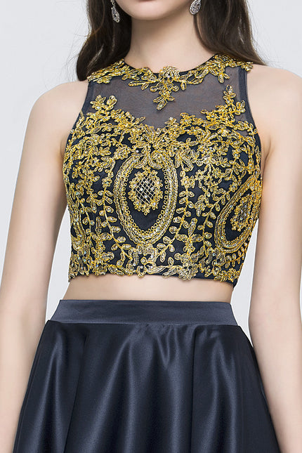 Robe Trapèze Satin Étoile Mystique - gallery 4