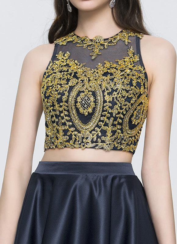 Robe Trapèze Satin Étoile Mystique - gallery 4
