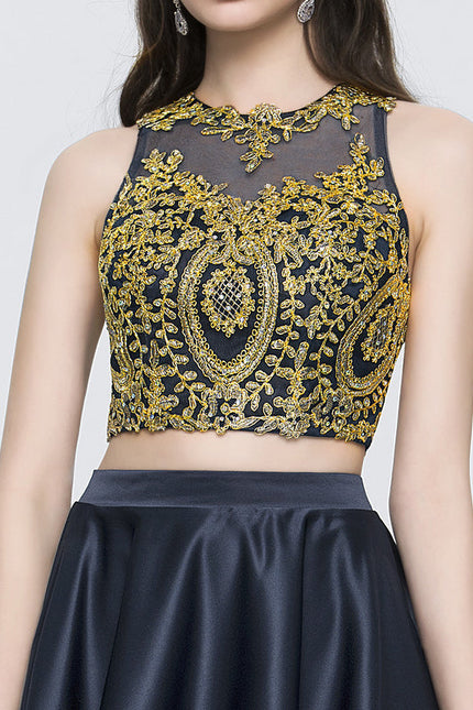 Robe Trapèze Satin Étoile Mystique - gallery 4