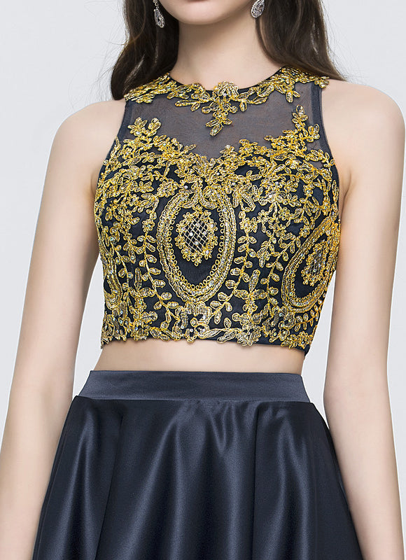 Robe Trapèze Satin Étoile Mystique - gallery 4