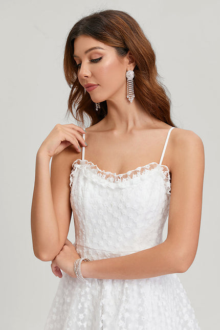 Robe Trapèze Enchantée Blanche - gallery 2