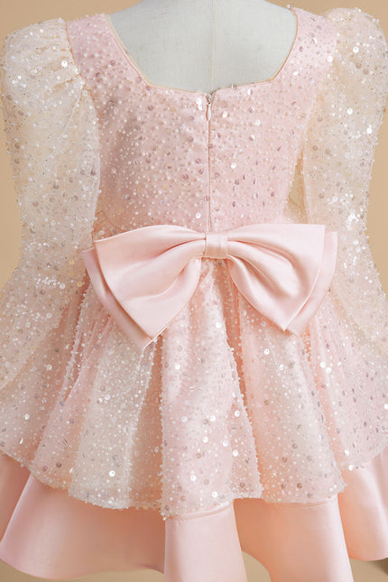 Robe Trapèze Éclat Rosé - gallery 4
