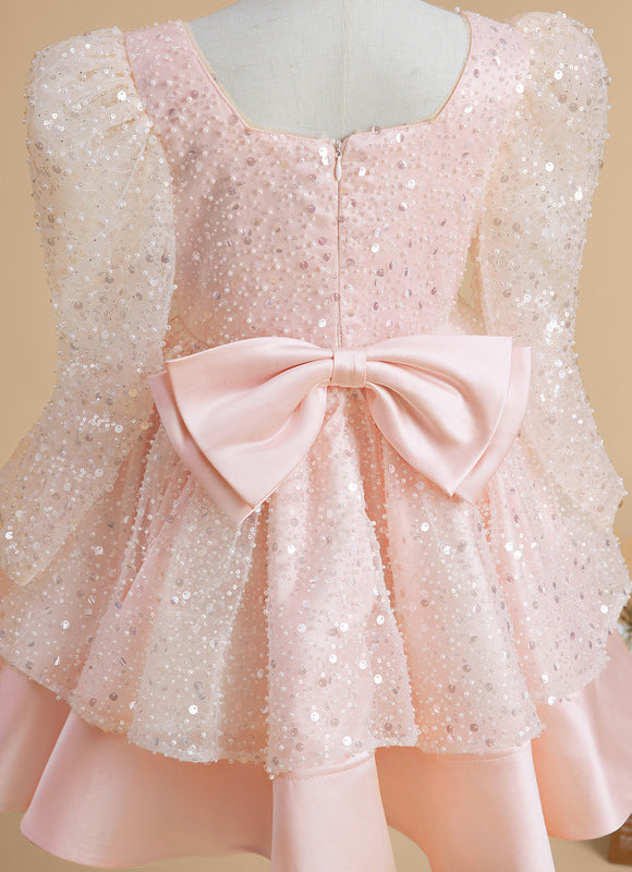 Robe Trapèze Éclat Rosé - gallery 4