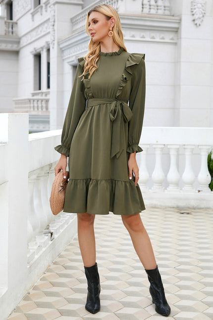 Robe Trapèze Olive Chic