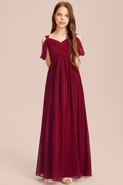 Robe Trapèze Rouge Velours Flottant - gallery 1