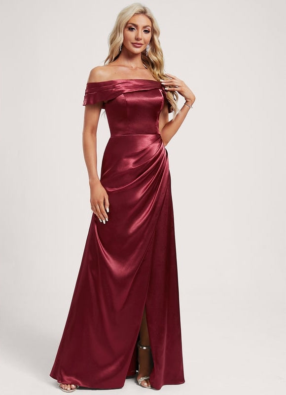 Robe Trapeze Epaule Dénudée - gallery 1