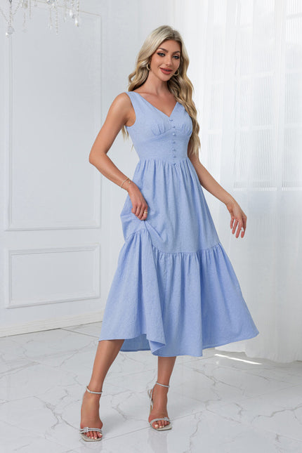 Robe Trapeze Volant - gallery 4