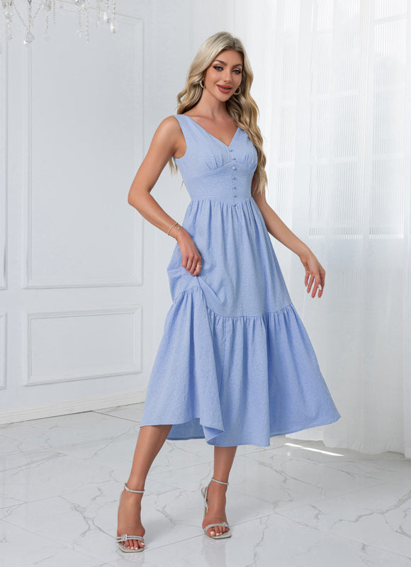 Robe Trapeze Volant - gallery 4