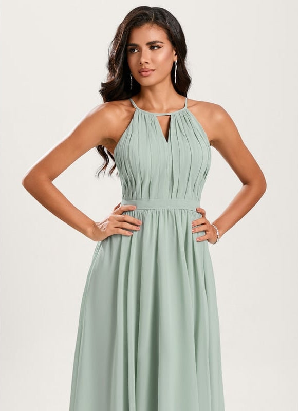 Robe Trapèze Chiffon Éthérée - gallery 5