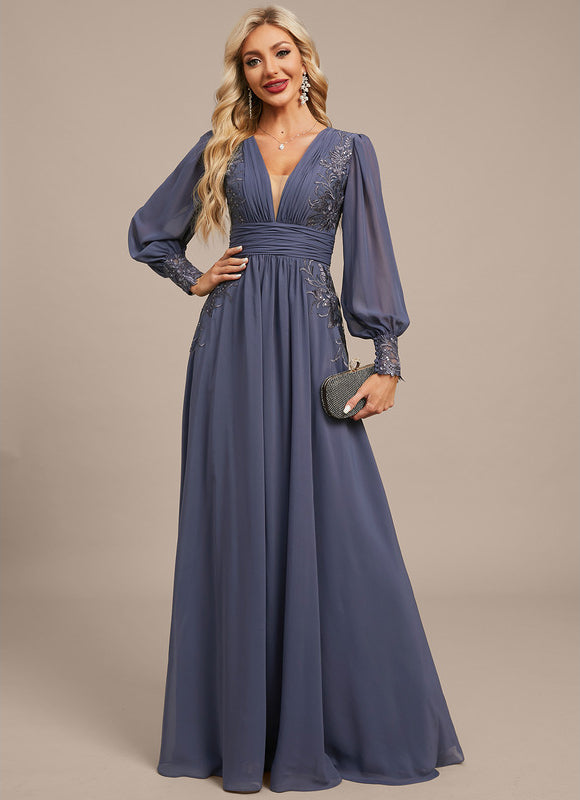 Robe Trapèze Lueur Azurienne - gallery 2