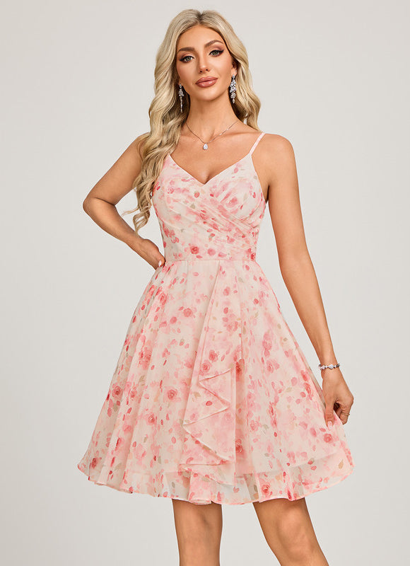 Robe Trapèze Éclat Poudré - gallery 2