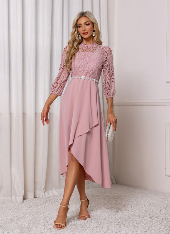 Robe Trapèze Dentelle - gallery 4