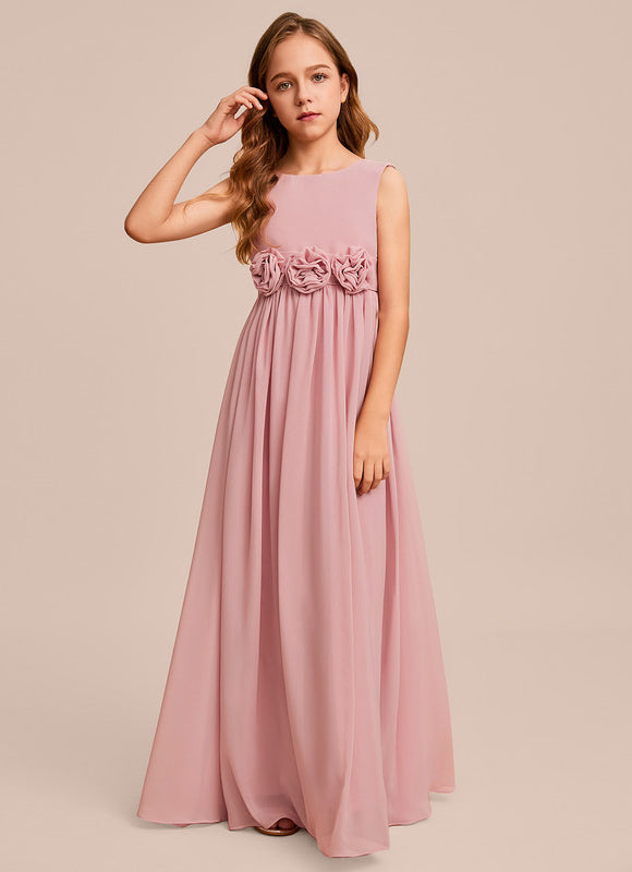 Robe Trapèze Mousseline Fleurie