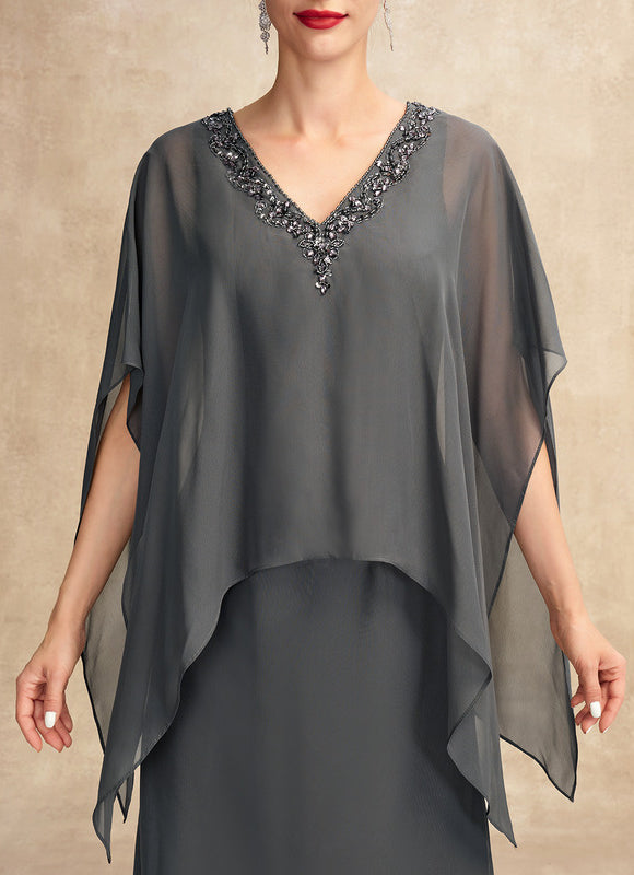 Robe Trapèze Chic Voile Sombre - gallery 3
