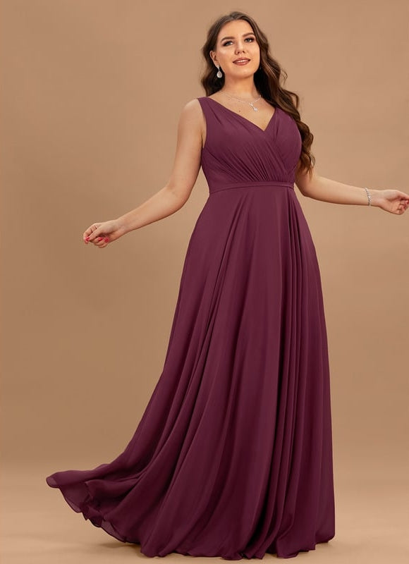 Robe Trapèze Bordeaux Élégance - gallery 5