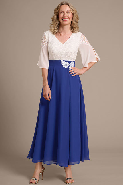 Robe Trapèze Bleu Douceur