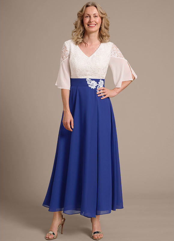 Robe Trapèze Bleu Douceur