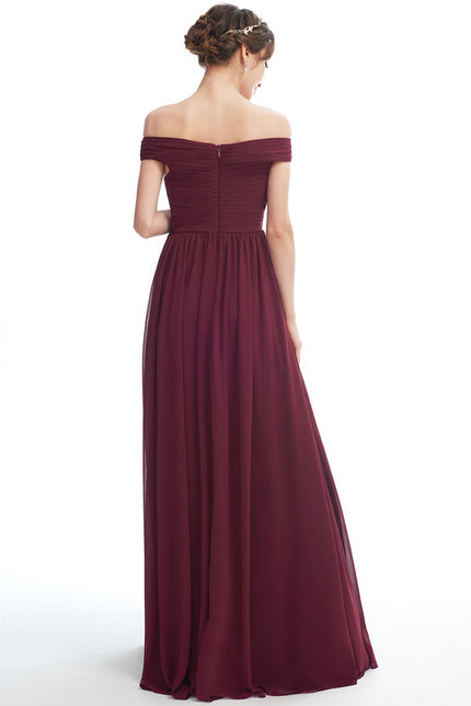 Robe Trapèze Rouge Velours Éthéré - gallery 2