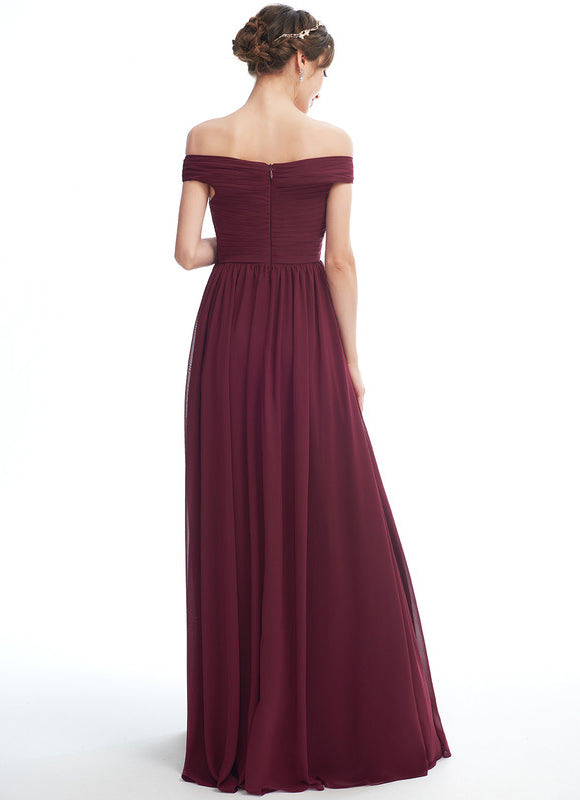 Robe Trapèze Rouge Velours Éthéré - gallery 2
