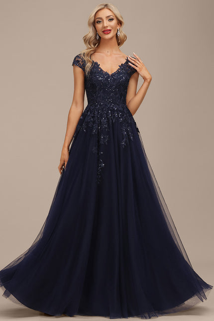 Robe Trapèze Élégance Grise Tulle