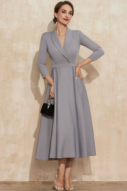 Robe Trapèze Gracieuse Élégance - gallery 4