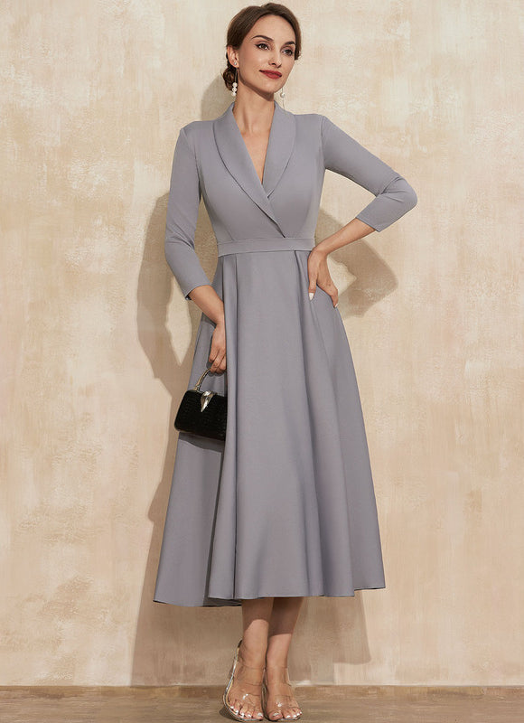 Robe Trapèze Gracieuse Élégance - gallery 4