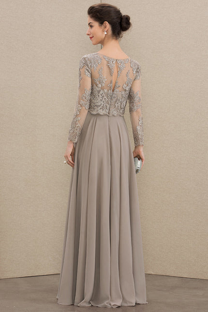 Robe Trapèze Longue Violetée - gallery 4