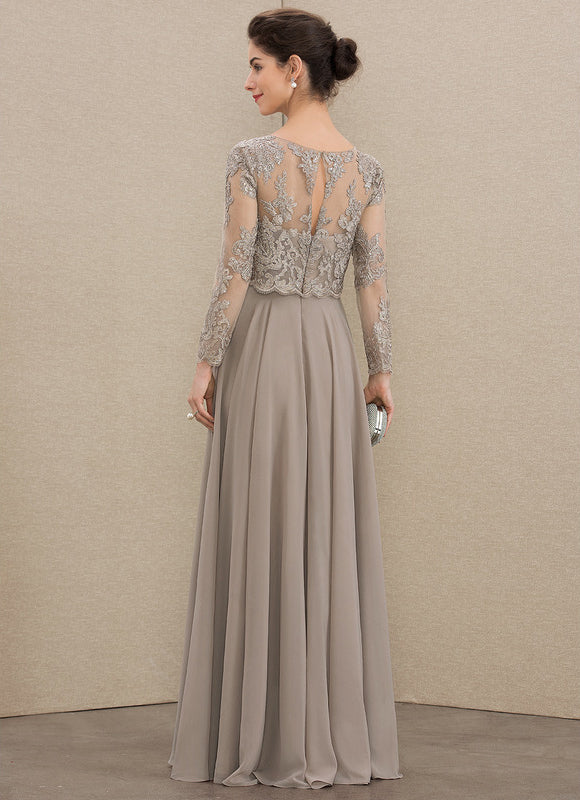 Robe Trapèze Longue Violetée - gallery 4