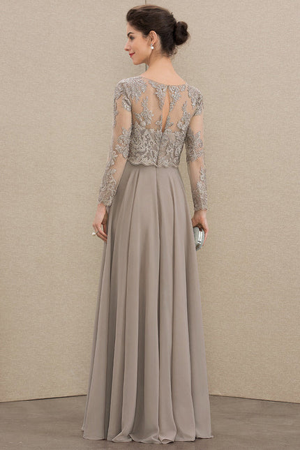 Robe Trapèze Longue Violetée - gallery 4