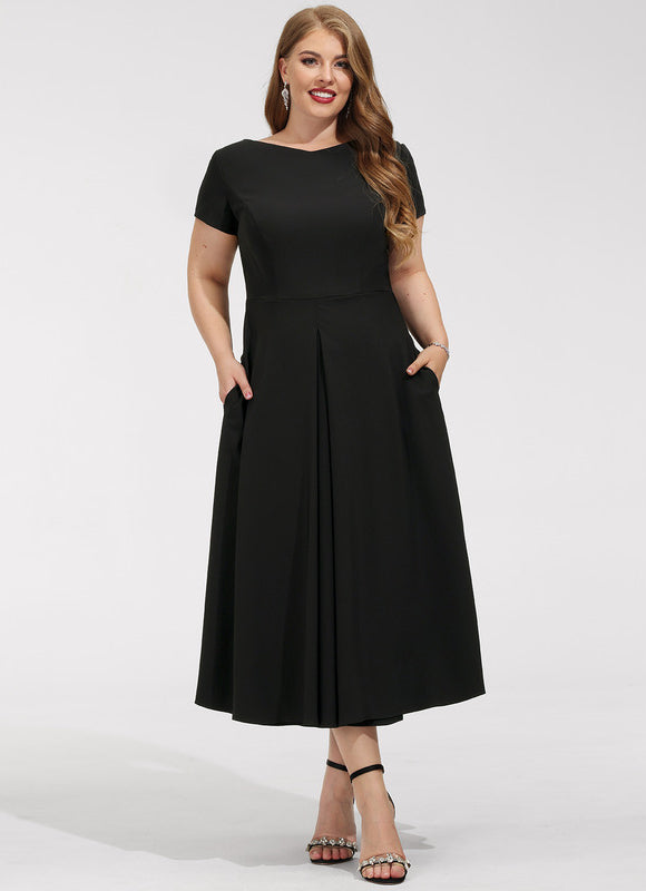 Robe Trapèze Noir Sophistiqué - gallery 7
