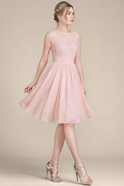 Robe Trapèze Éclat De Rose Poudrée