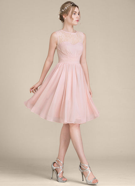 Robe Trapèze Éclat De Rose Poudrée