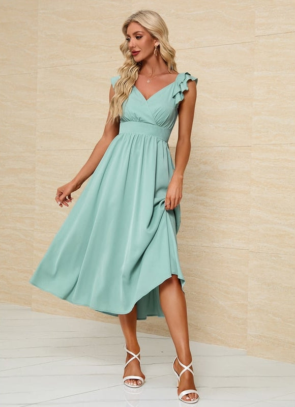 Robe Trapeze Volant - gallery 3