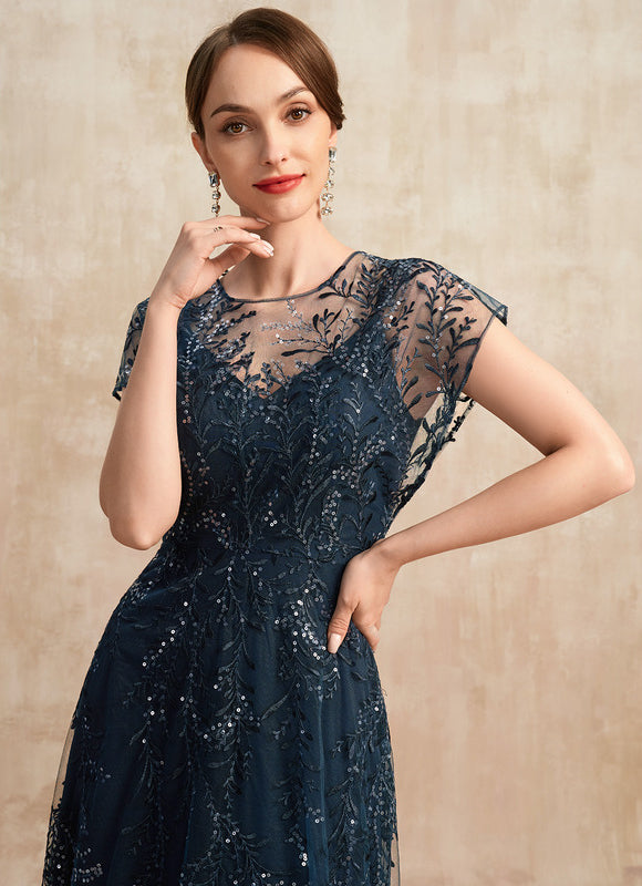 Robe Trapèze Éclat Bleu Nuit - gallery 7